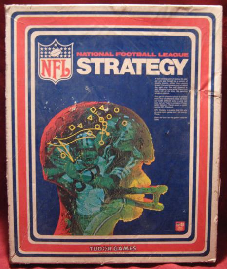 tudor nfl strategy football game box 1976