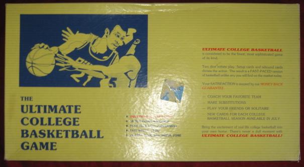 ULTIMATE COLLEGE BASKETBALL game box 1986-87