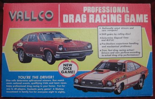 Vallco Drag Racing game box