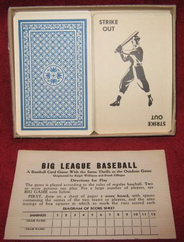 whitman big league baseball card game parts