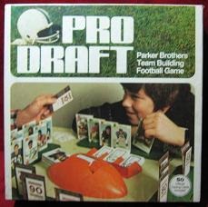parker brothers pro draft football board game