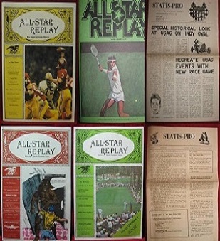 ALL STAR REPLAY and MIDWEST RESEARCH STATIS PRO MAGAZINES