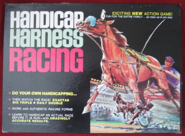hall of fame handicap harness racing game box