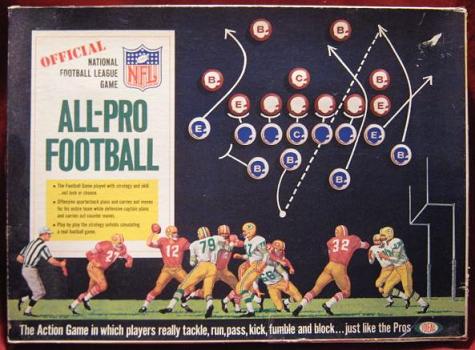 ideal all pro football game box 1967