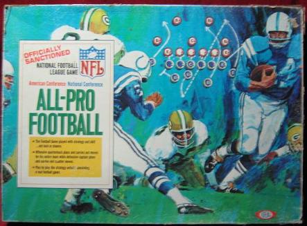 ideal all pro football game box 1970