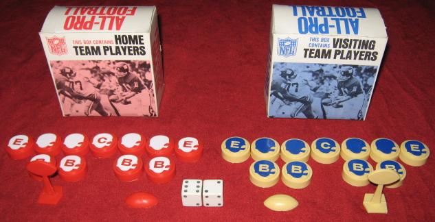 ideal all pro football game parts 1967