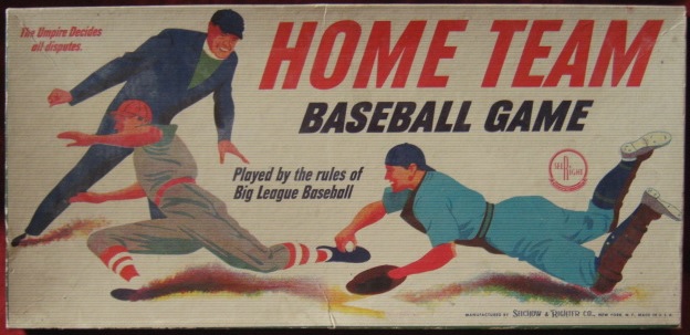 selchow and righter home team baseball game box 1948