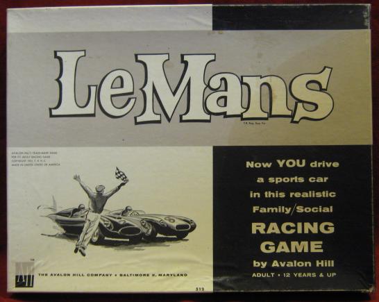 Avalon Hill Le Mans Game Box 1965
