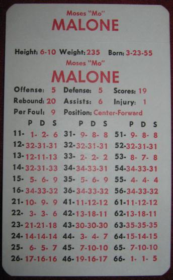 apba basketball game card 1978-79