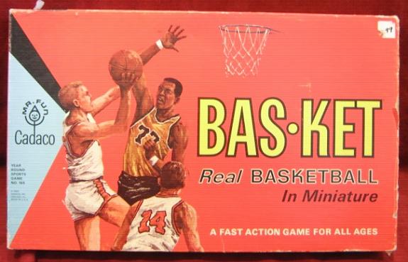 Cadaco Bas-Ket Basketball Game box 1966