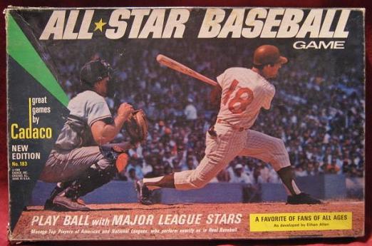 Cadaco All Star Baseball Game box 1970A