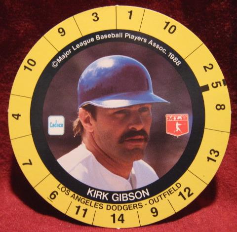 Cadaco All Star Baseball Game Card 1989
