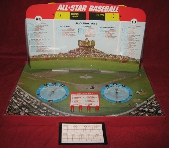 cadaco all star baseball game parts 1974