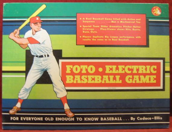 Cadaco Foto-Electric Baseball Game box 1961