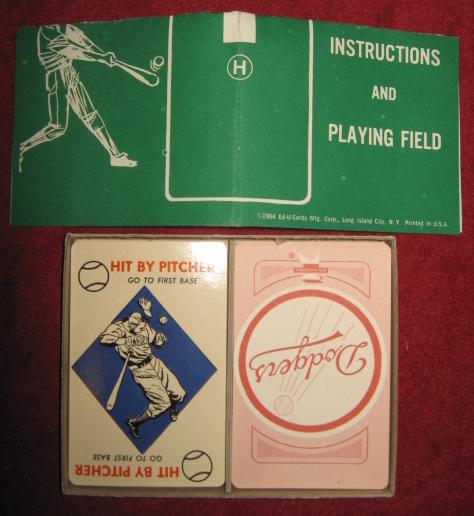 ed-u-cards los angeles dodgers baseball game parts