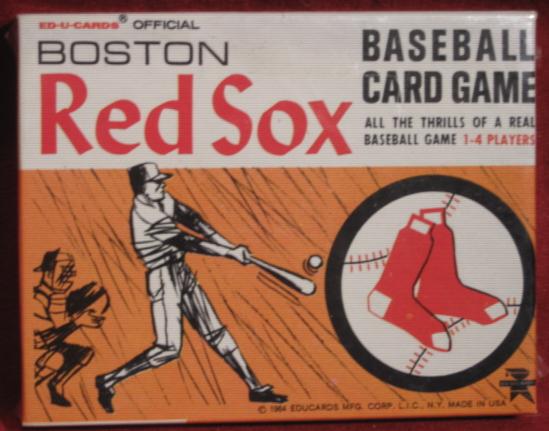 ed-u-cards boston red sox baseball game box