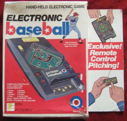 entex baseball handheld electronic game box front