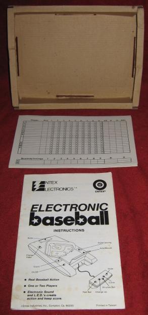 entex baseball handheld electronic game parts