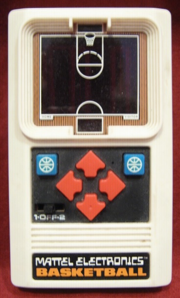 mattel basketball handheld electronic game console front