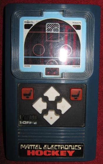 mattel HOCKEY handheld electronic game console front