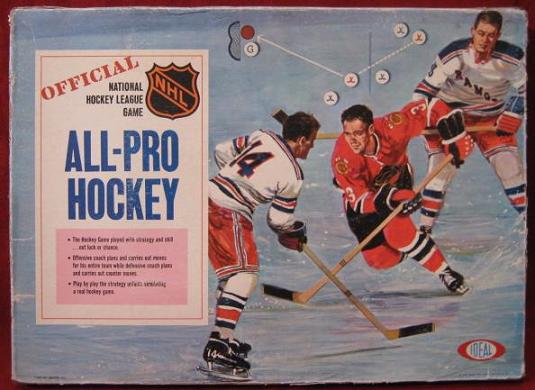 ideal all pro hockey game box