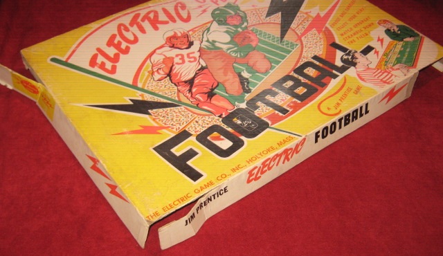 jim prentice electric football game box 1955