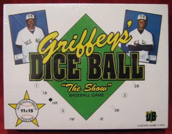 griffey's dice ball baseball game box