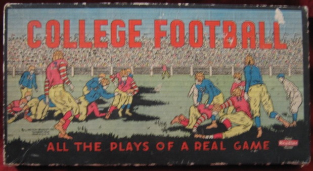 milton bradley college football game box