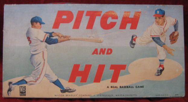 milton bradley pitch and hit baseball game box