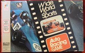 milton bradley wwos auto racing board games