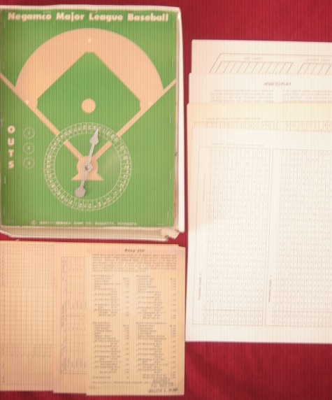 negamco baseball game parts 1961