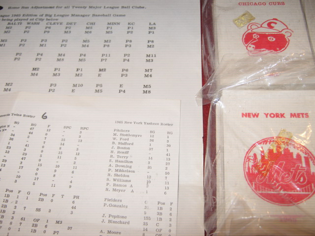 negamco big league manager baseball game card 1964