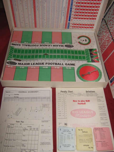 negamco big league manager football game parts 1969