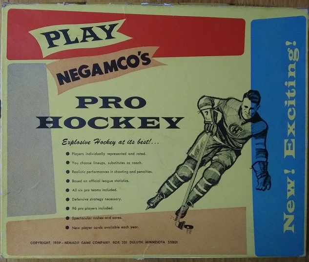 negamco hockey game box 1991