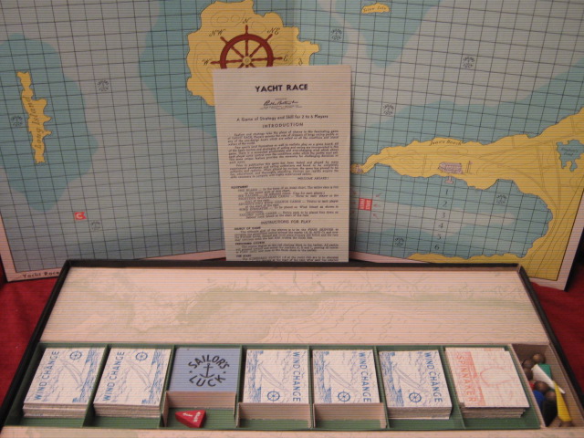 parker brothers yacht race game parts
