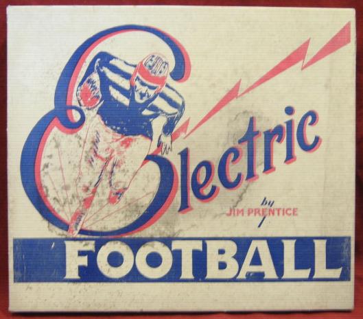 jim prentice electric football game box 1950
