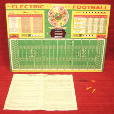 jim prentice electric football game parts 1960
