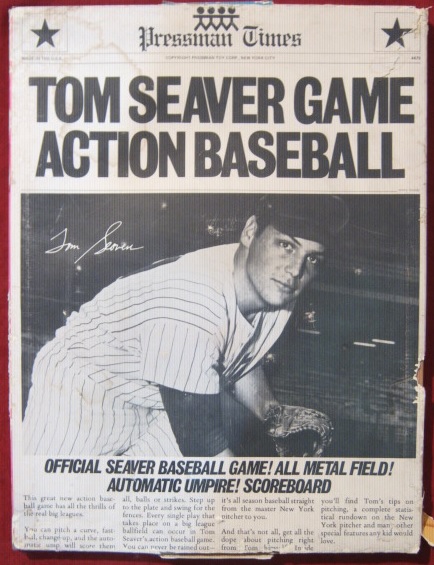 pressman action baseball game box Tom Seaver 1970 Edition