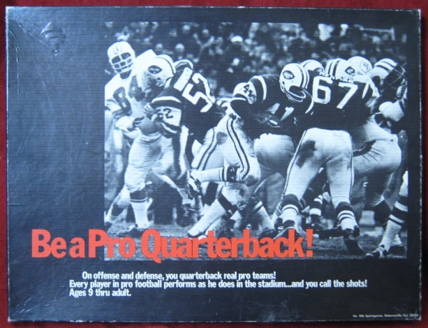rgi be a pro quarterback football game box 1971