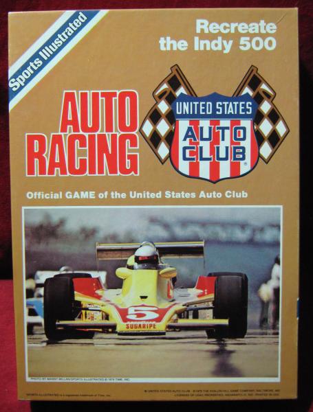 usac auto racing game box 1982