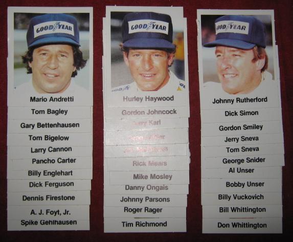 usac auto racing cards 1980