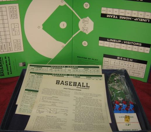 Avalon Hill Baseball Strategy Game Parts 1962