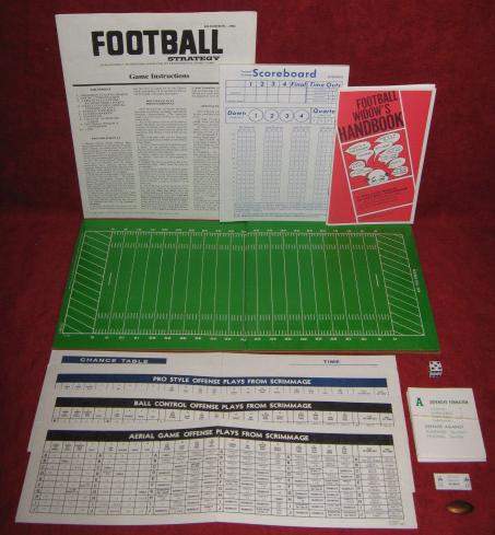 Avalon Hill Football Strategy Game Parts 1981