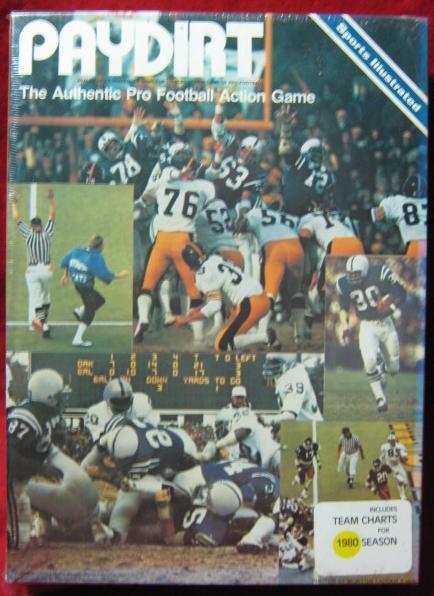 sports illustrated paydirt football game box 1980
