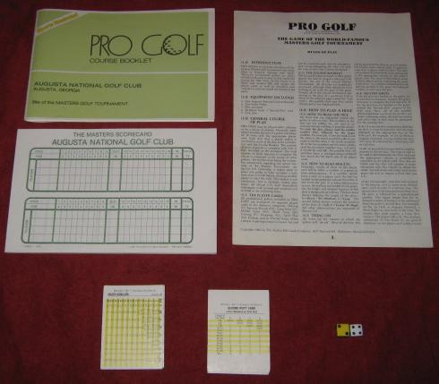 sports illustrated PRO GOLF game parts 1981