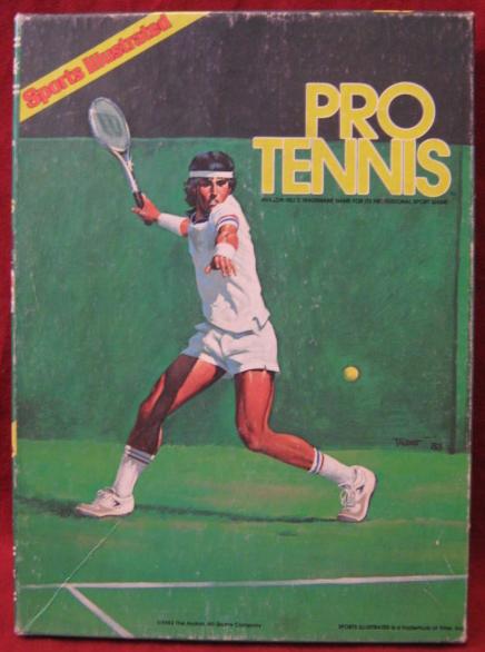 sports illustrated PRO TENNIS game box 1982