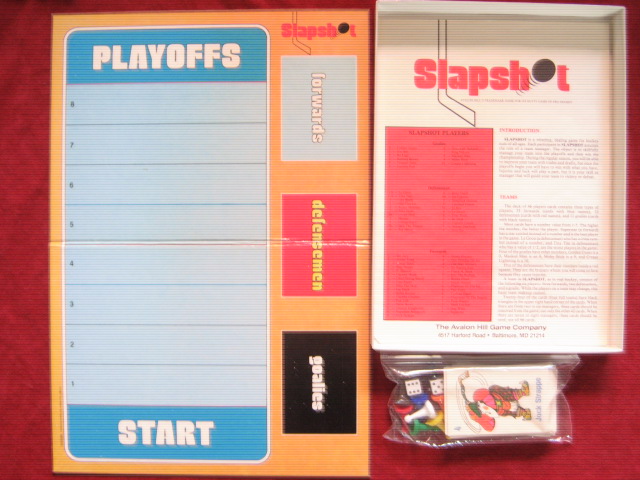 Avalon Hill Slapshot Game Parts 1982