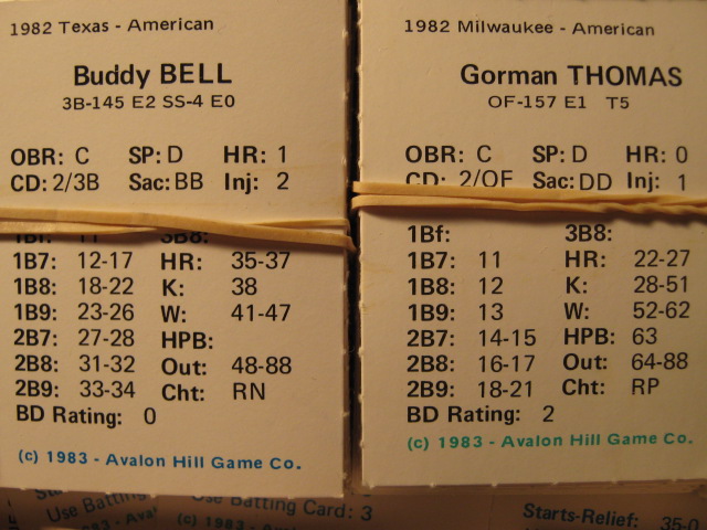 statis pro baseball cards 1982