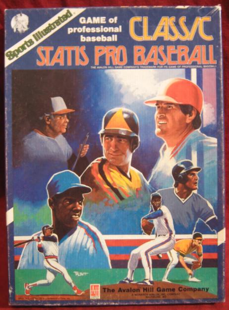 statis pro classic baseball game box 1986