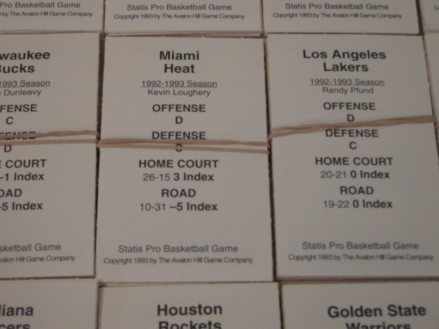 statis pro basketball cards 1992-93